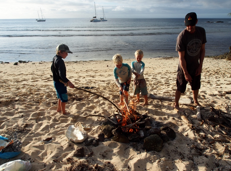 Cook-out on the beach