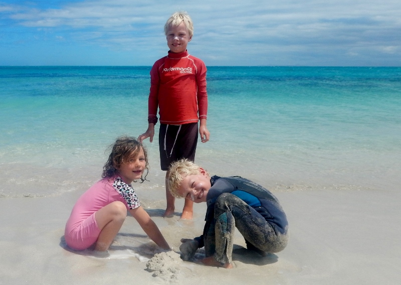 Making sand sculptures