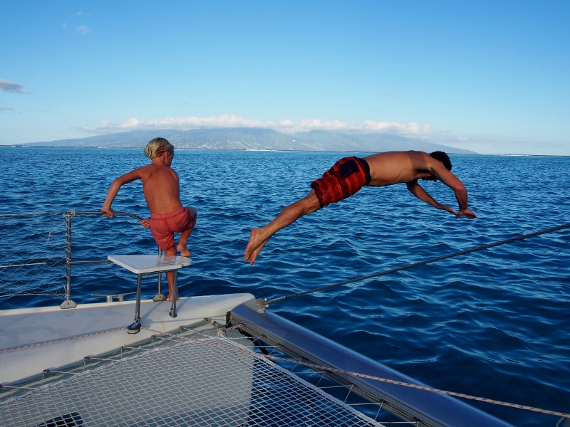 Pete's jump off the boat