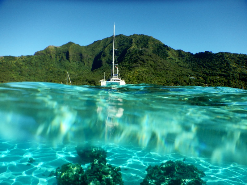 Green hills and turqouise seas