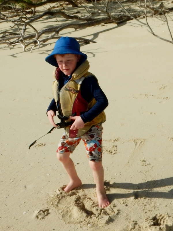 Lachie on the beach
