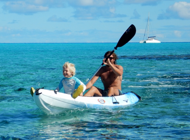 Ed and Lukie exploring Beveridge, Bob in the background