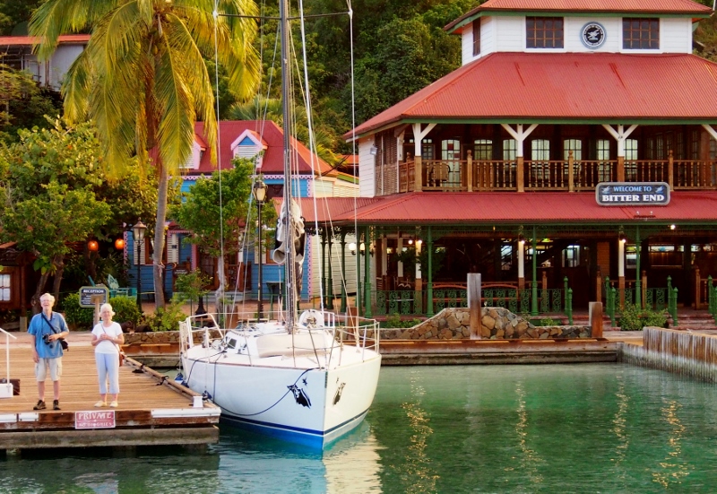 Waving goodbye from the Bitter end