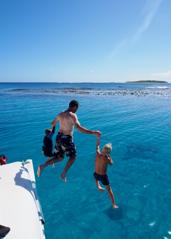 Glenn, Lachie and Matias taking the jump